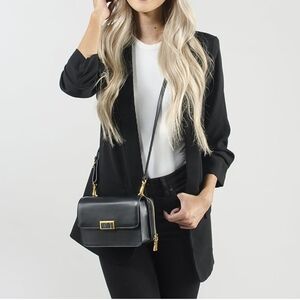 Mei Li Amelia Leather Clutch/Crossbody Bag